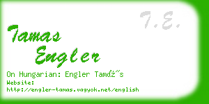 tamas engler business card